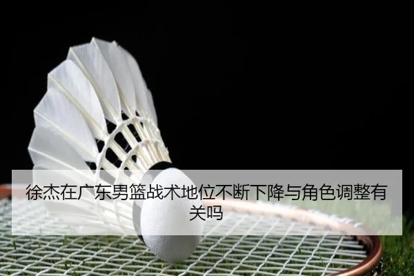 徐杰在广东男篮战术地位不断下降与角色调整有关吗